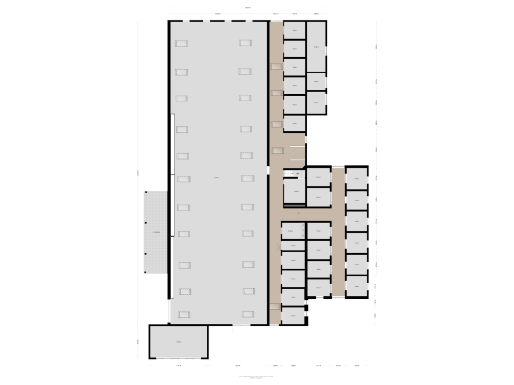 Bekijk plattegrond van Schuur van Driemarkweg 16