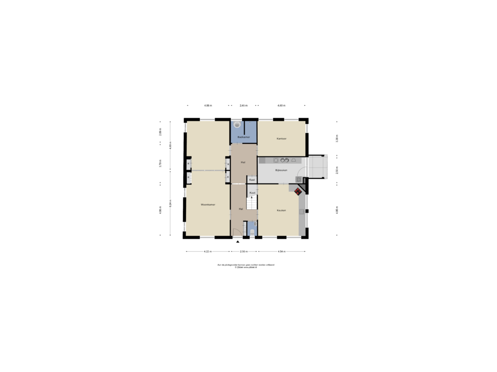 Bekijk plattegrond van Begane Grond van Meekrapweg 2