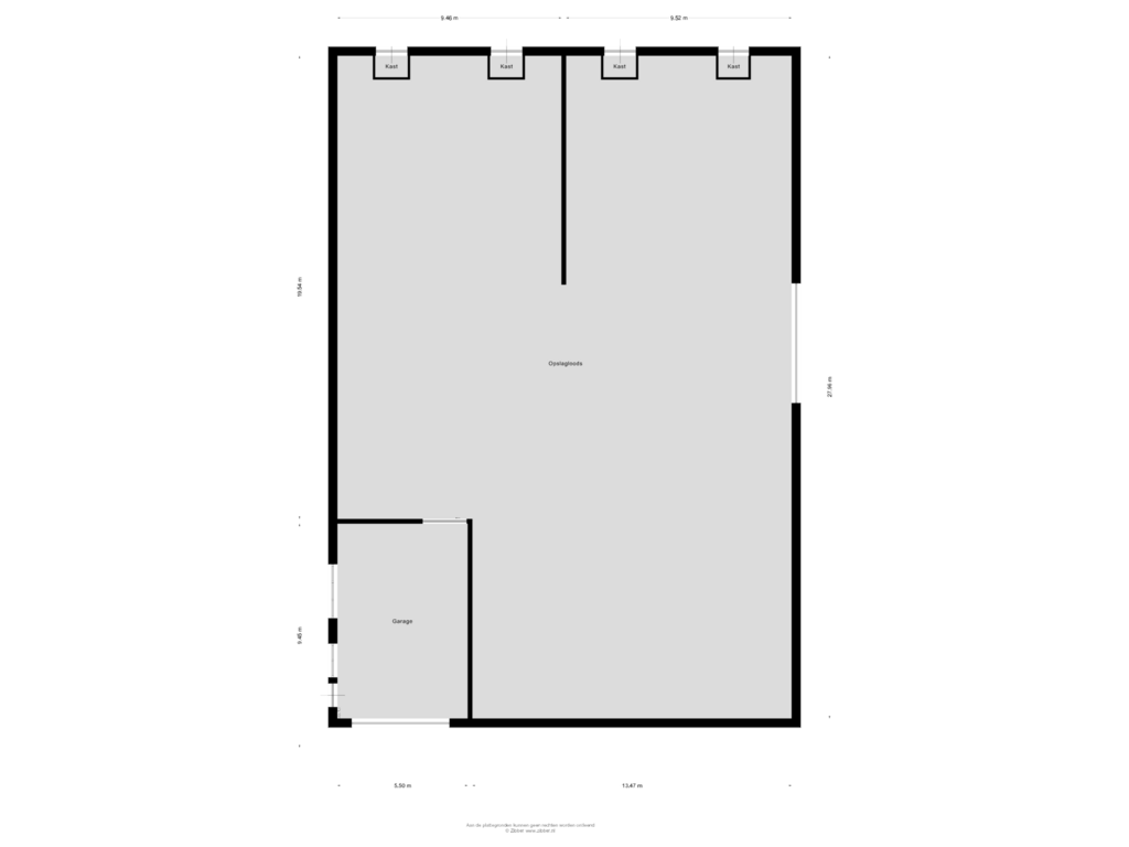 Bekijk plattegrond van Garage van Meekrapweg 2