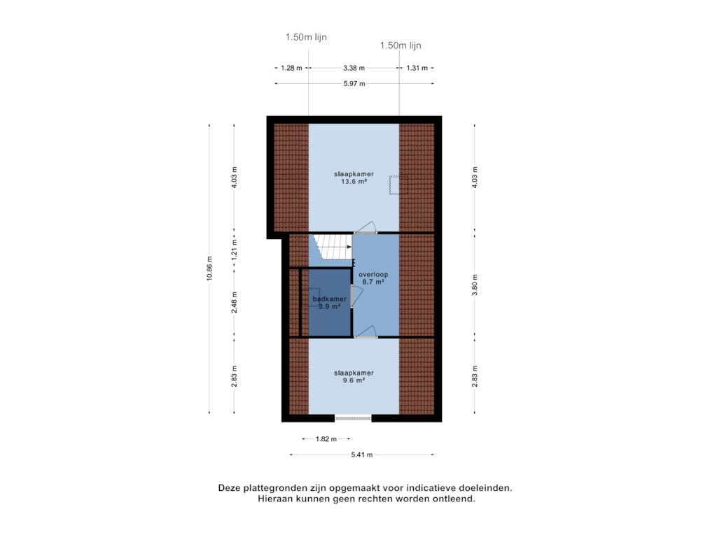 Bekijk plattegrond van 1e verdieping van Dwingelerweg 27--13