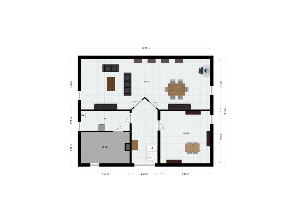 View floorplan of Souterrain of Klosterweg 110