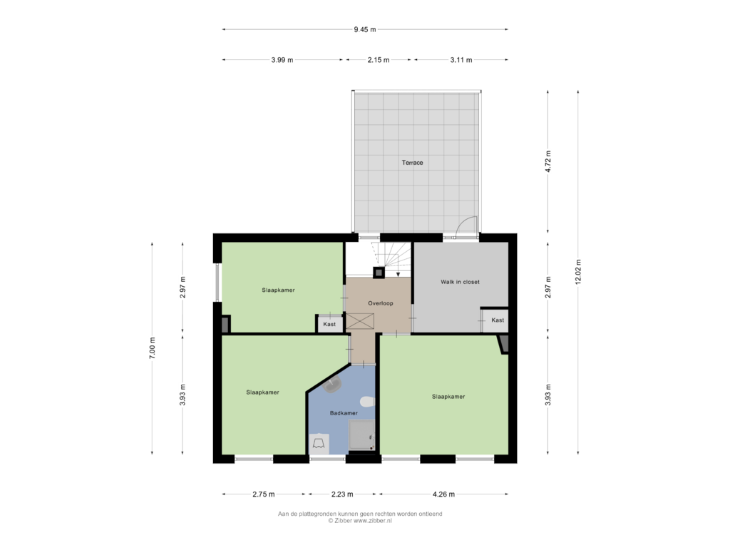 Bekijk plattegrond van Eerste Verdieping van Korte Omgang 1