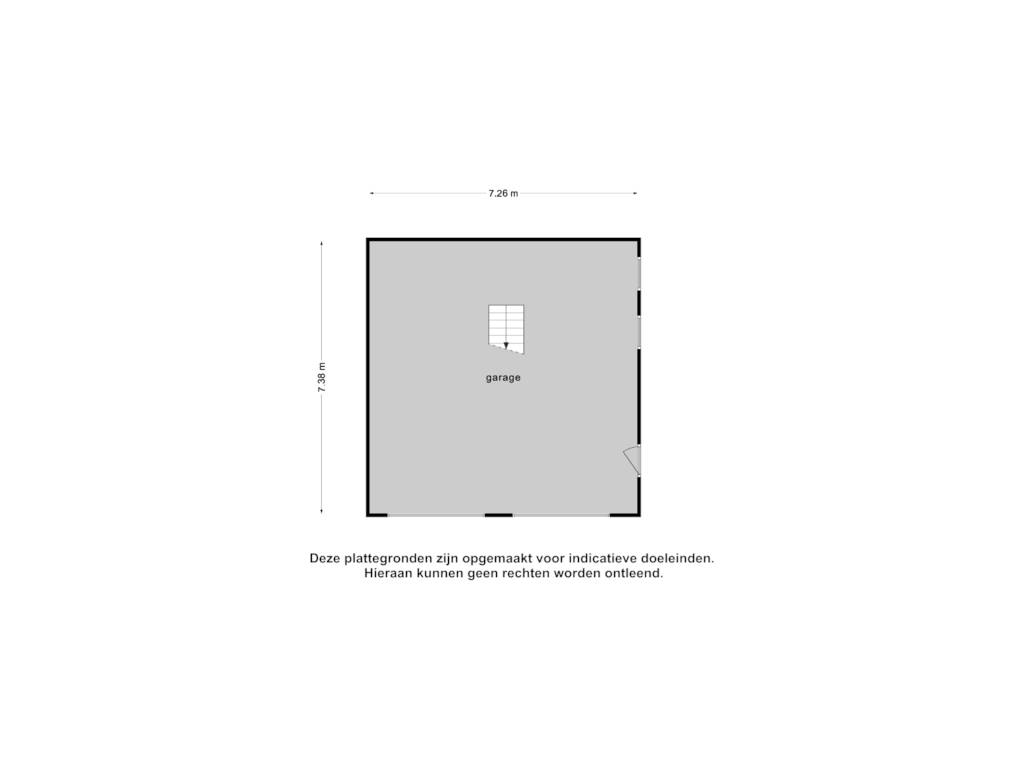 View floorplan of Garage of Bosstraat 21