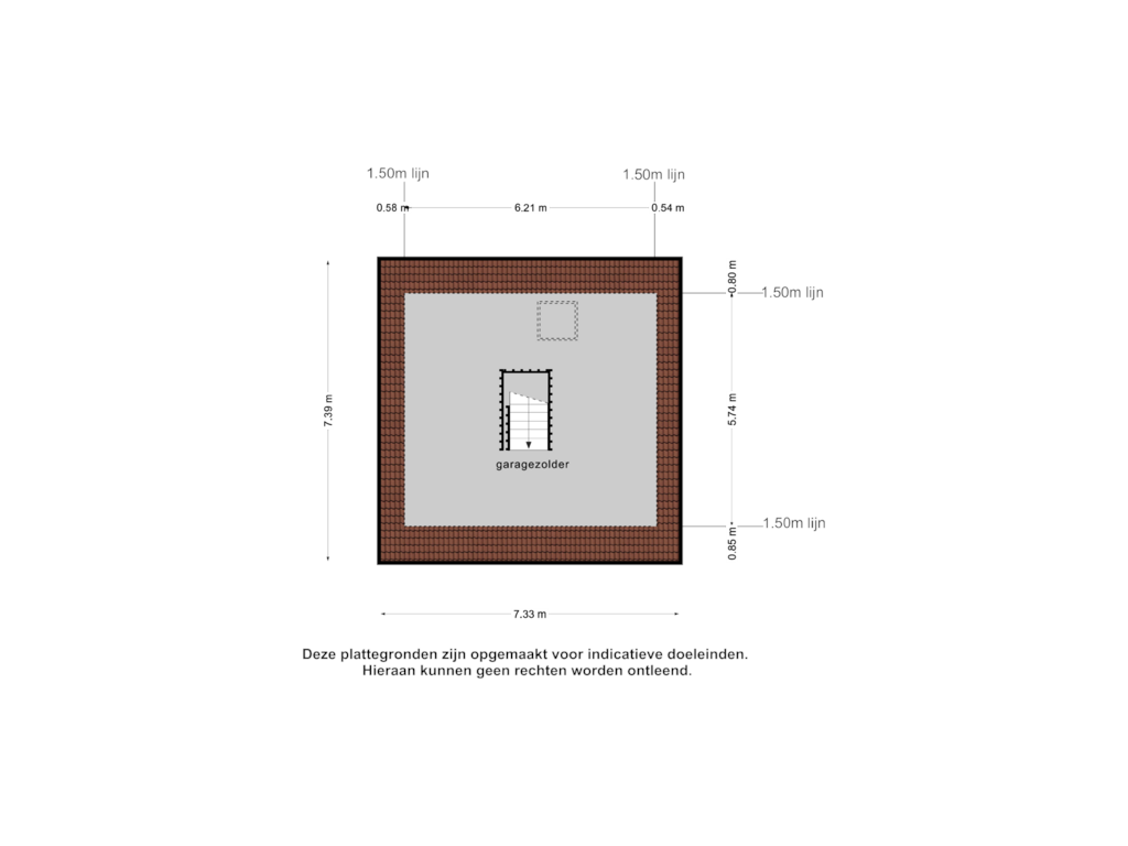 View floorplan of Garagezolder of Bosstraat 21