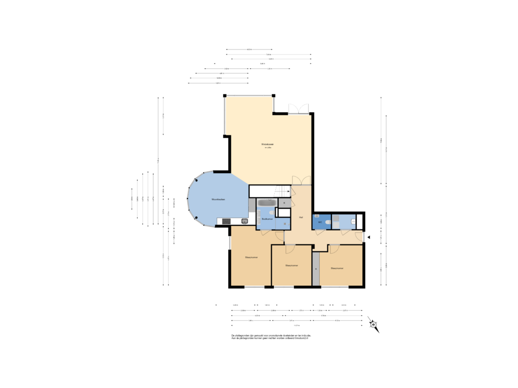 View floorplan of Begane Grond of Max Euweweg 117