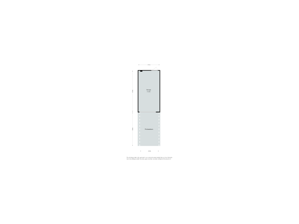 View floorplan of Garage/ Parkeerplaats of Max Euweweg 117