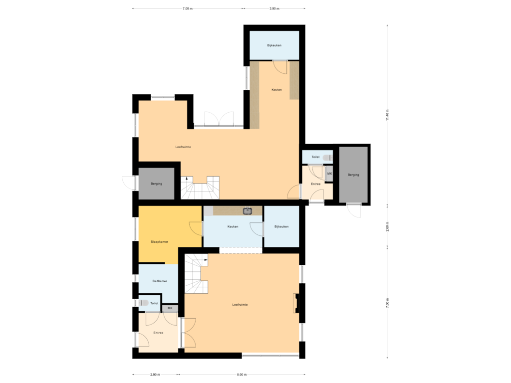 Bekijk plattegrond van Begane Grond van Jonkvrouw Geilstraat 6-A