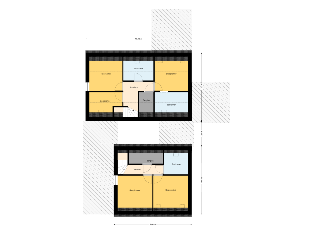 Bekijk plattegrond van 1e Verdieping van Jonkvrouw Geilstraat 6-A