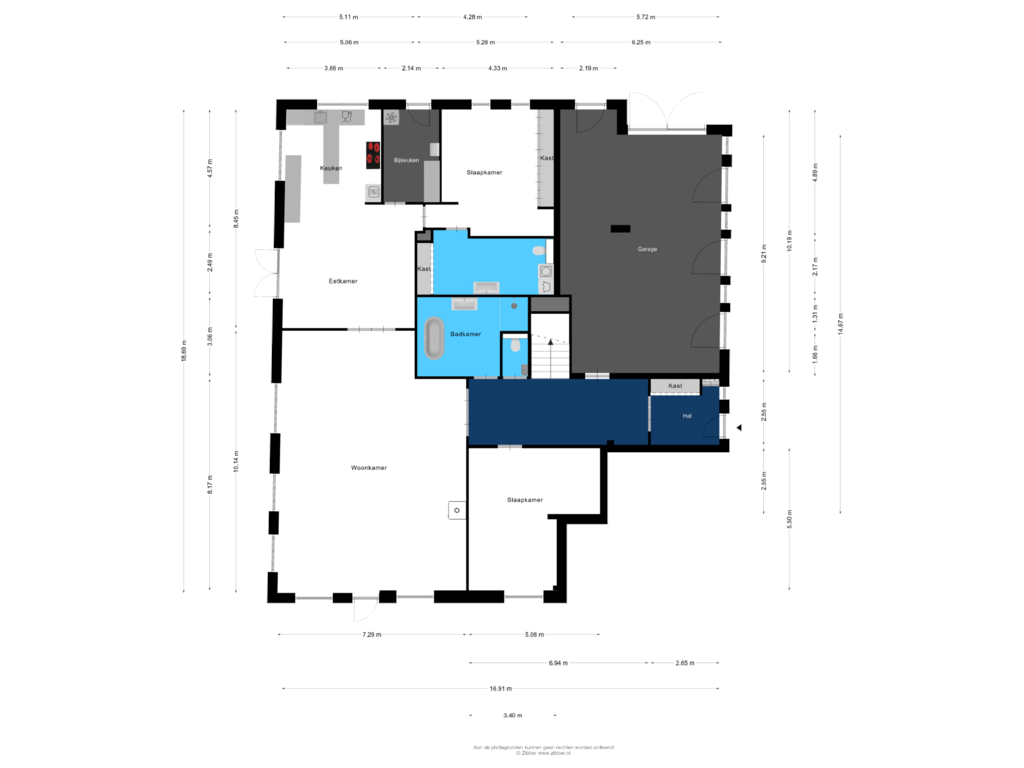 Bekijk plattegrond van Begane grond van Wormerweg 34