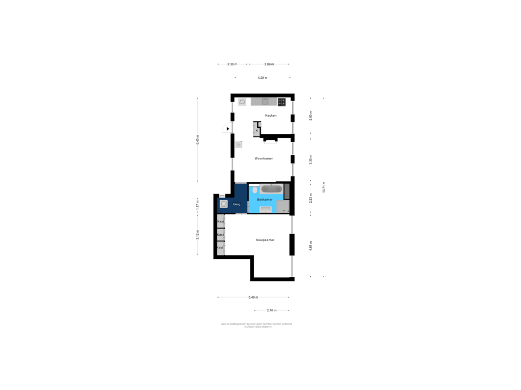 Bekijk plattegrond van Bijgebouw 2 van Wormerweg 34