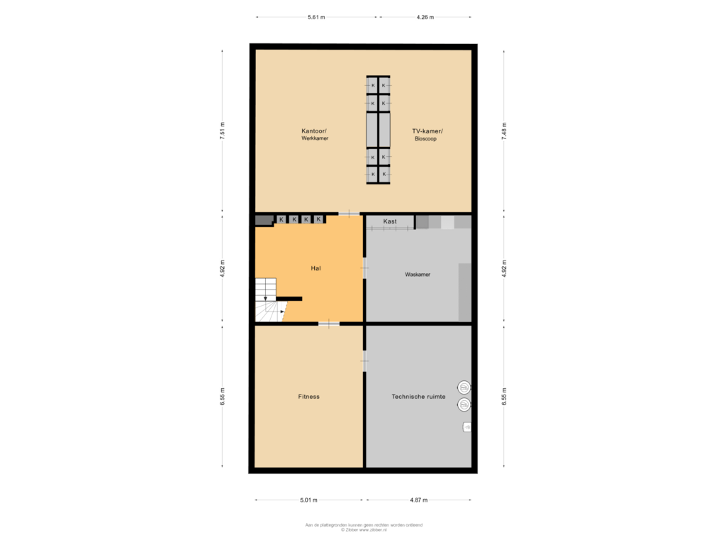 Bekijk plattegrond van Kelder van Deventerdijk 2