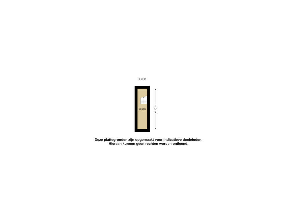 View floorplan of Kelder 1 of Asserstraat 38