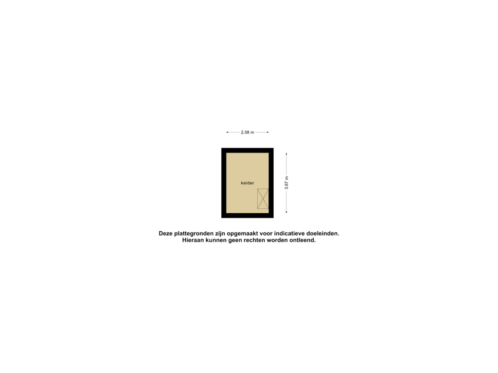 View floorplan of Kelder 2 of Asserstraat 38