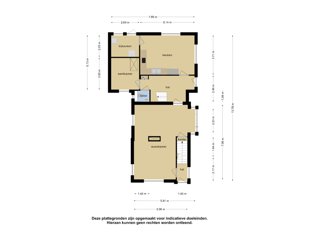 View floorplan of Begane grond of Asserstraat 38