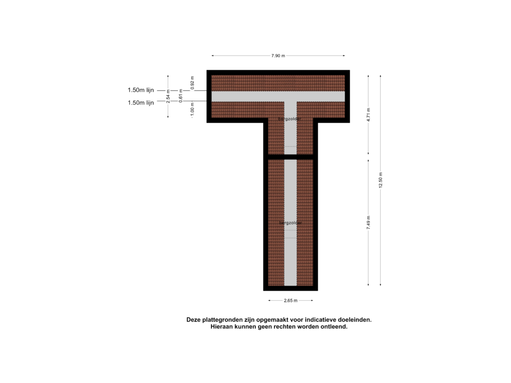 View floorplan of 2e verdieping of Asserstraat 38