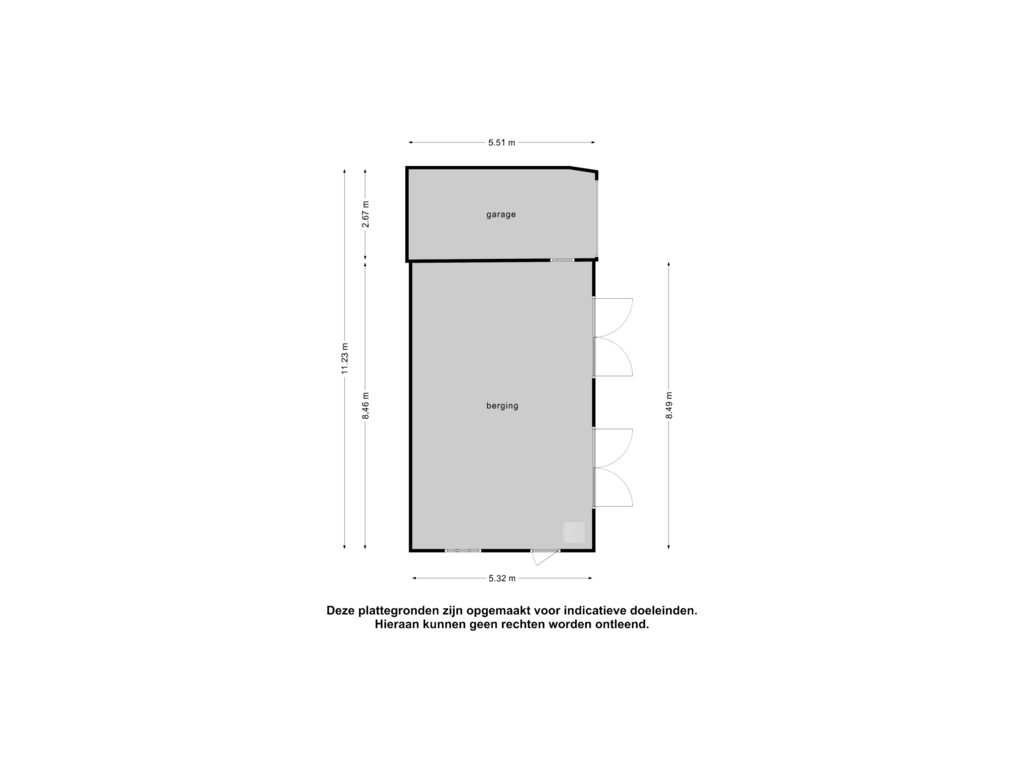 View floorplan of Berging 1 of Asserstraat 38