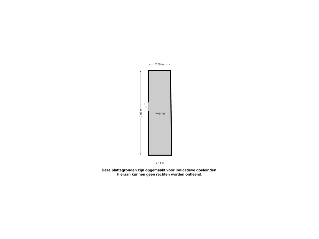 View floorplan of Berging 5 of Asserstraat 38