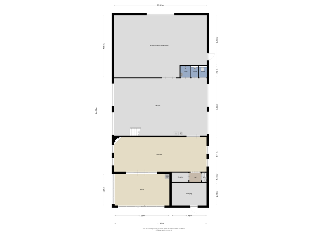 Bekijk plattegrond van Loods van Roosendaalsebaan 5