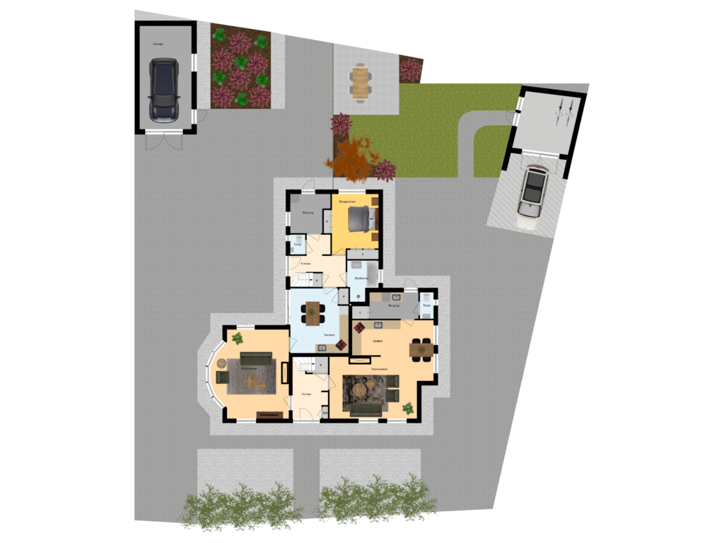 View floorplan of Kadastrale Kaart of Kerkstraat 124