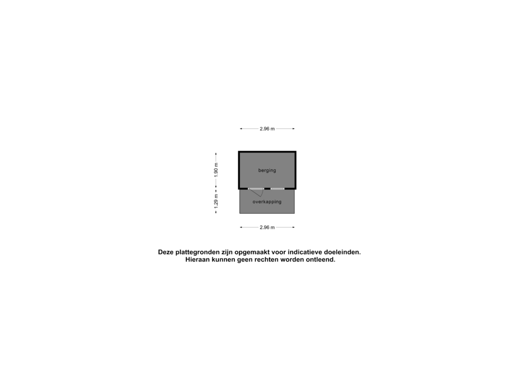 View floorplan of Berging of Eikenlaan 20