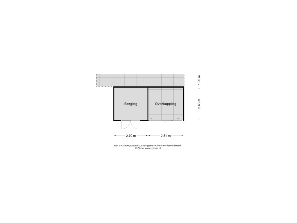 View floorplan of Berging of Alexanderpark 12