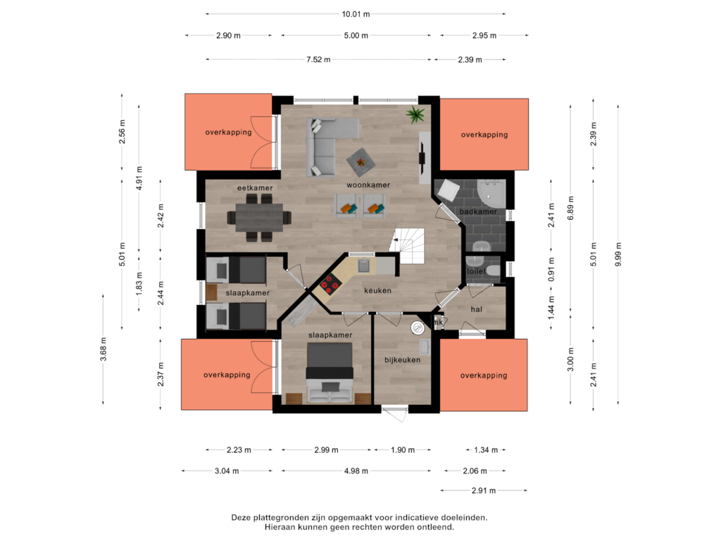 View floorplan of Begane grond of Veerse Meerdreef 41