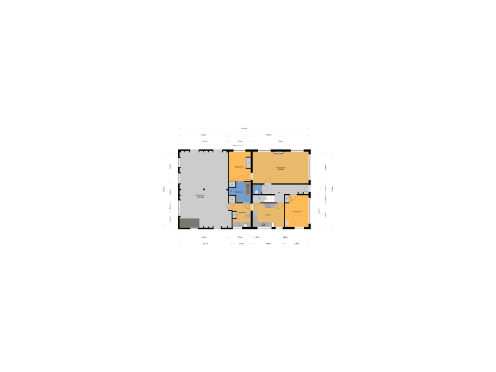 Bekijk plattegrond van Begane Grond van Noordhoornseweg 12