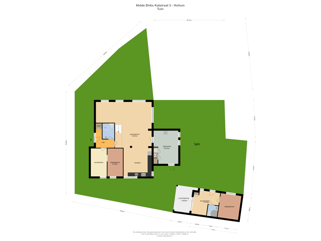 Bekijk plattegrond van TUIN van Hidde Dirks Katstraat 5