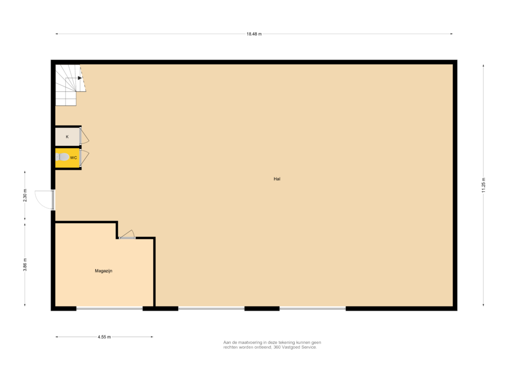 Bekijk plattegrond van Bedrijfshal BG van Sarinkdijk 6--6A