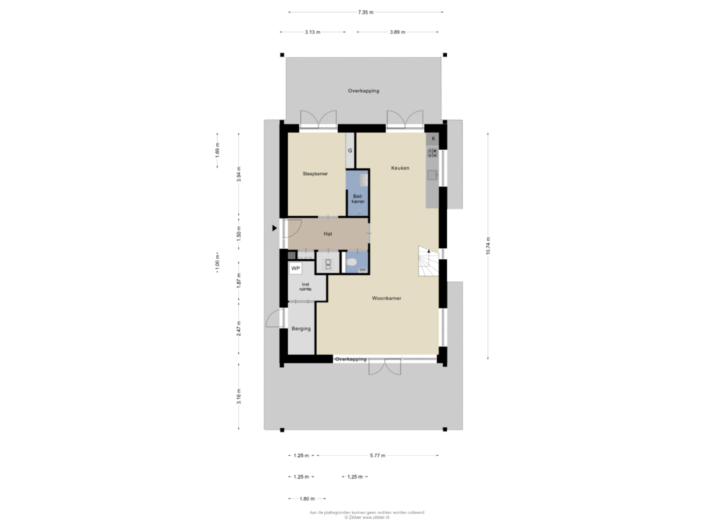 View floorplan of Begane grond of Rijksstraatweg 78-13