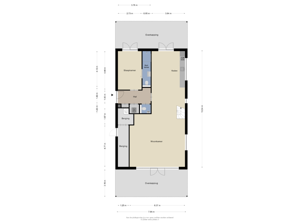 View floorplan of Begane grond of Rijksstraatweg 78-10