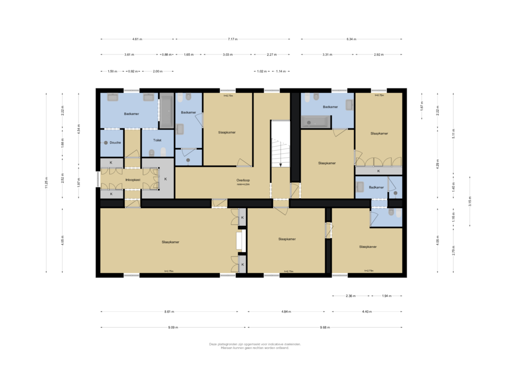 Bekijk plattegrond van Verdieping 1 van Villa San Jacopo