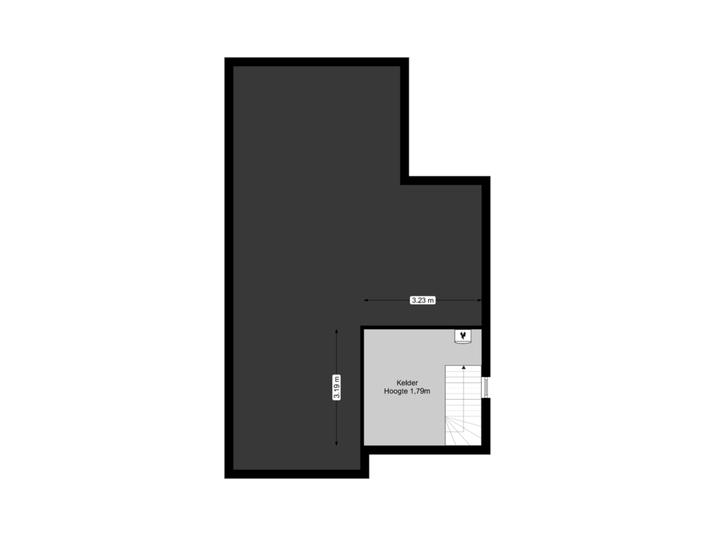 Bekijk plattegrond van Kelder van Jan Toebacklaan 1