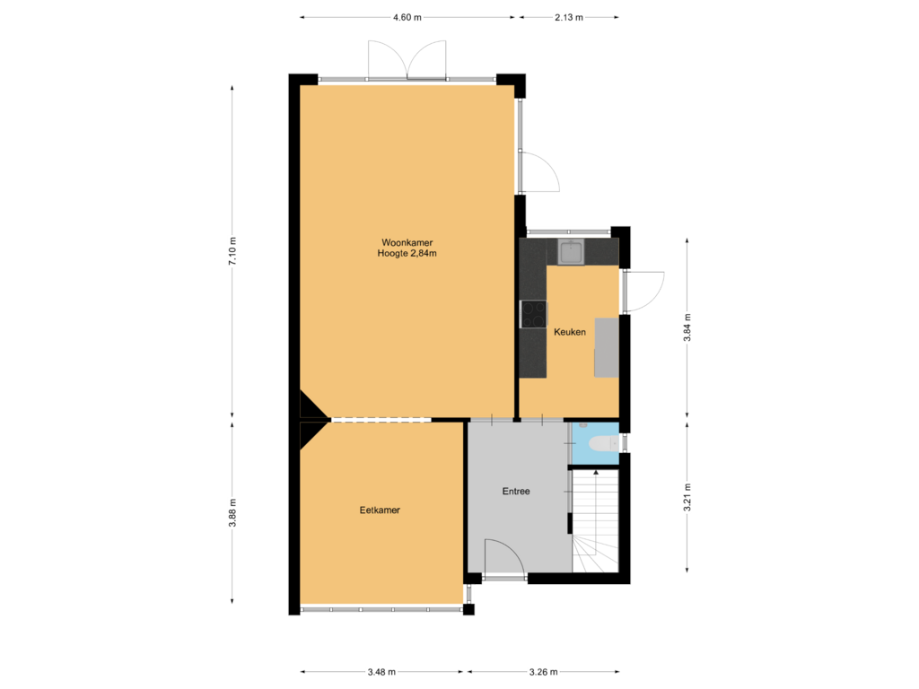 Bekijk plattegrond van Begane grond van Jan Toebacklaan 1