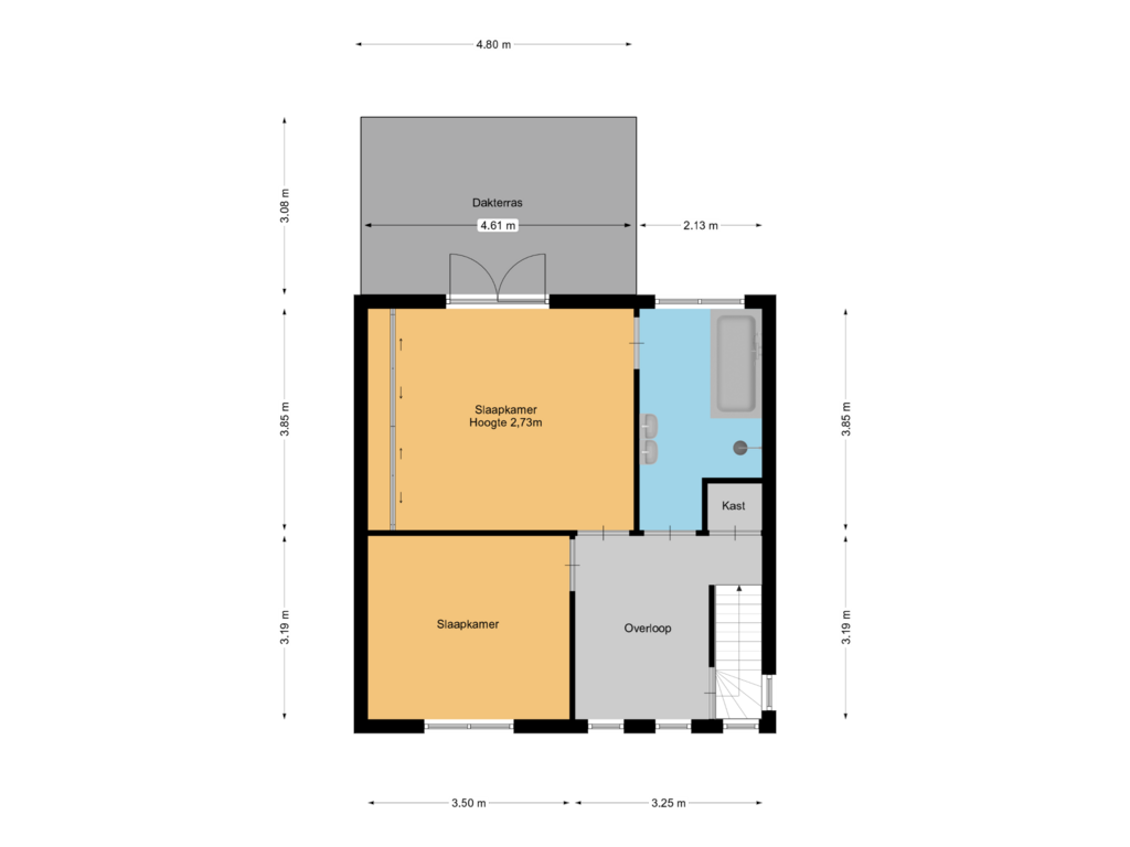 Bekijk plattegrond van 1e verdieping van Jan Toebacklaan 1