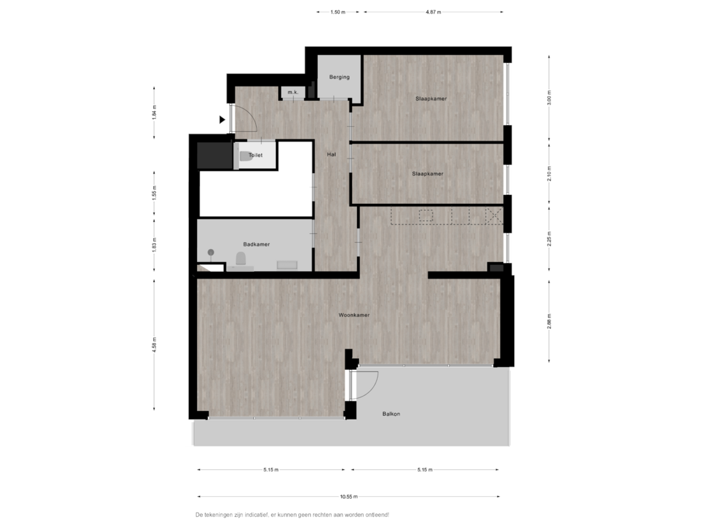 Bekijk plattegrond van Woonlaag 1 van Appartement StadsEiland (Bouwnr. 23)