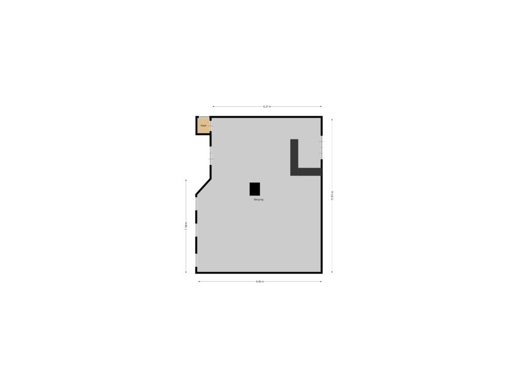 View floorplan of Berging of Veenstraat 16