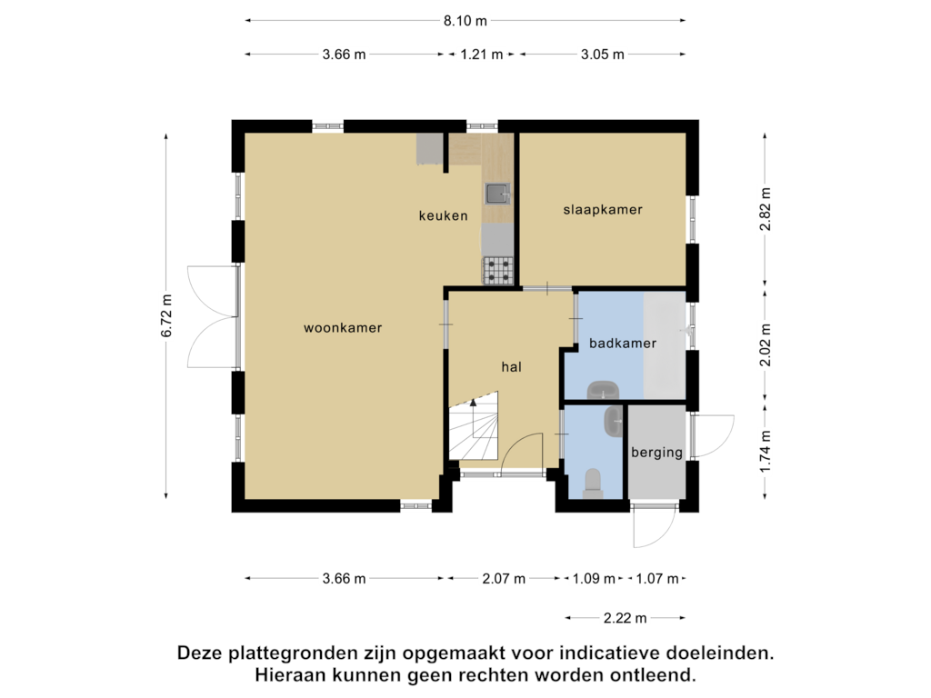 Bekijk plattegrond van Begane grond van Tunnelweg 7-63