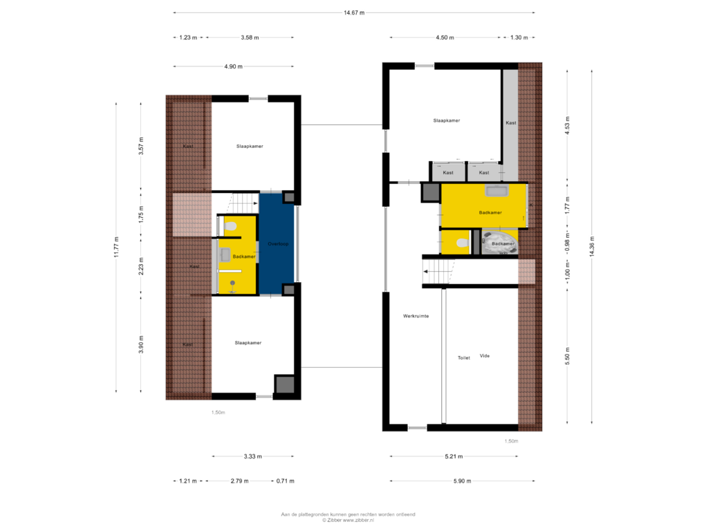 View floorplan of Eerste verdieping of Bosweg 26