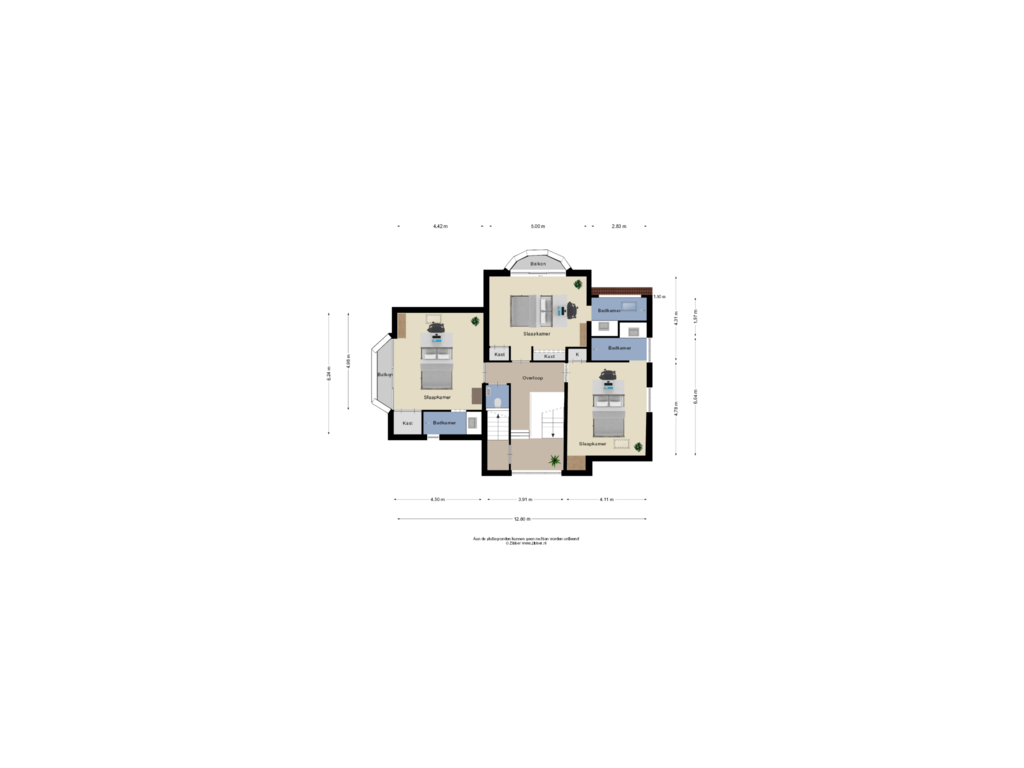 Bekijk plattegrond van Eerste verdieping van Frans den Hollanderlaan 2