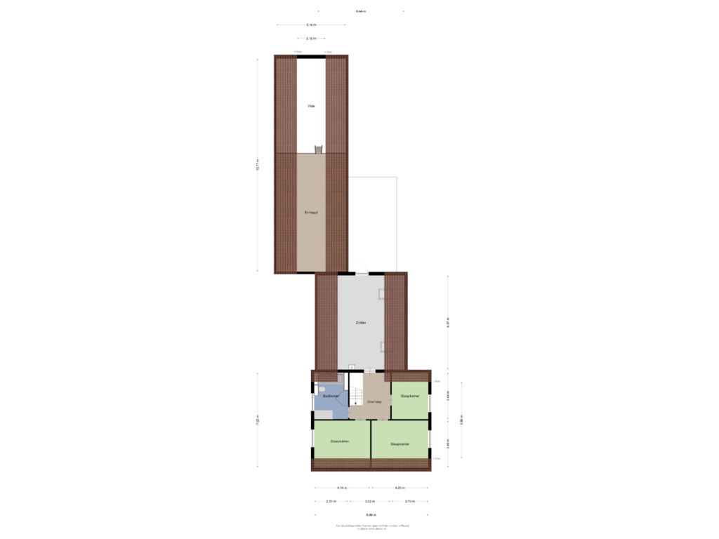 View floorplan of Eerste verdieping of Hoofdstraat 47