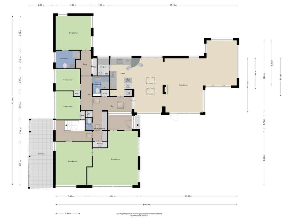 View floorplan of Begane Grond of Burgemeester Aalberslaan 175