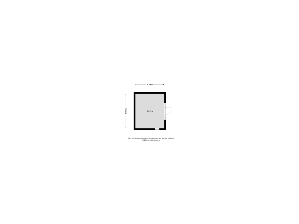 View floorplan of Berging of Burgemeester Aalberslaan 175