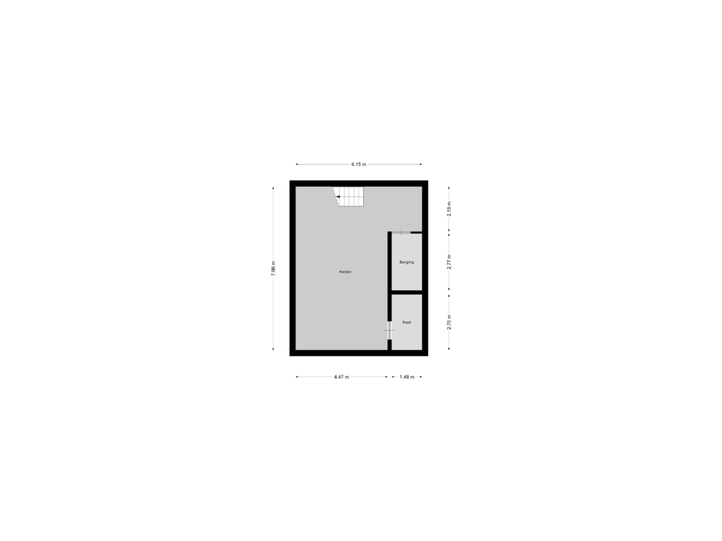 View floorplan of Kelder of Burgemeester Aalberslaan 175