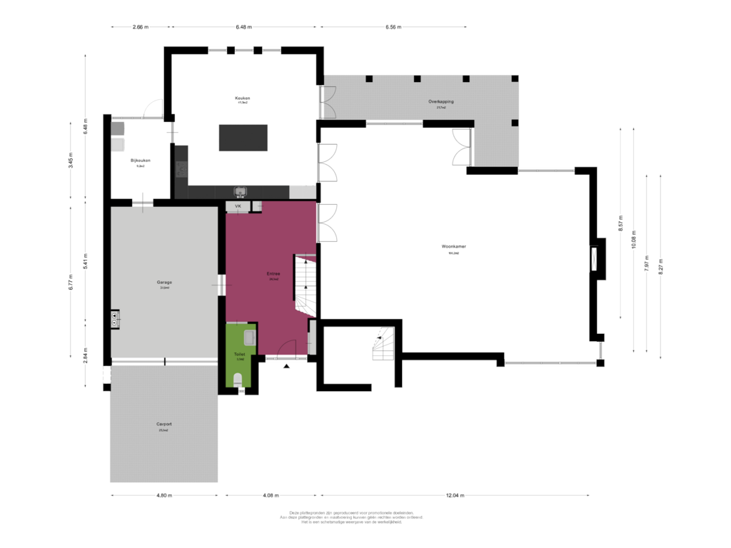 Bekijk plattegrond van Begane Grond van De Vang 5