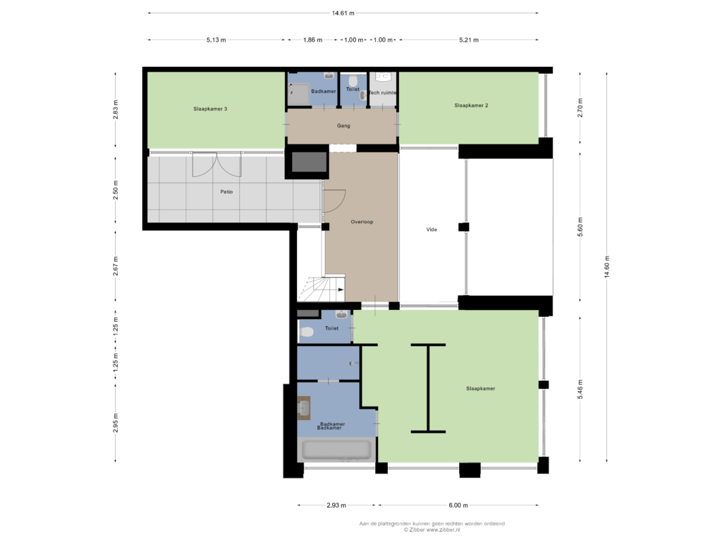 View floorplan of Eerste verdieping of William Boothlaan 208