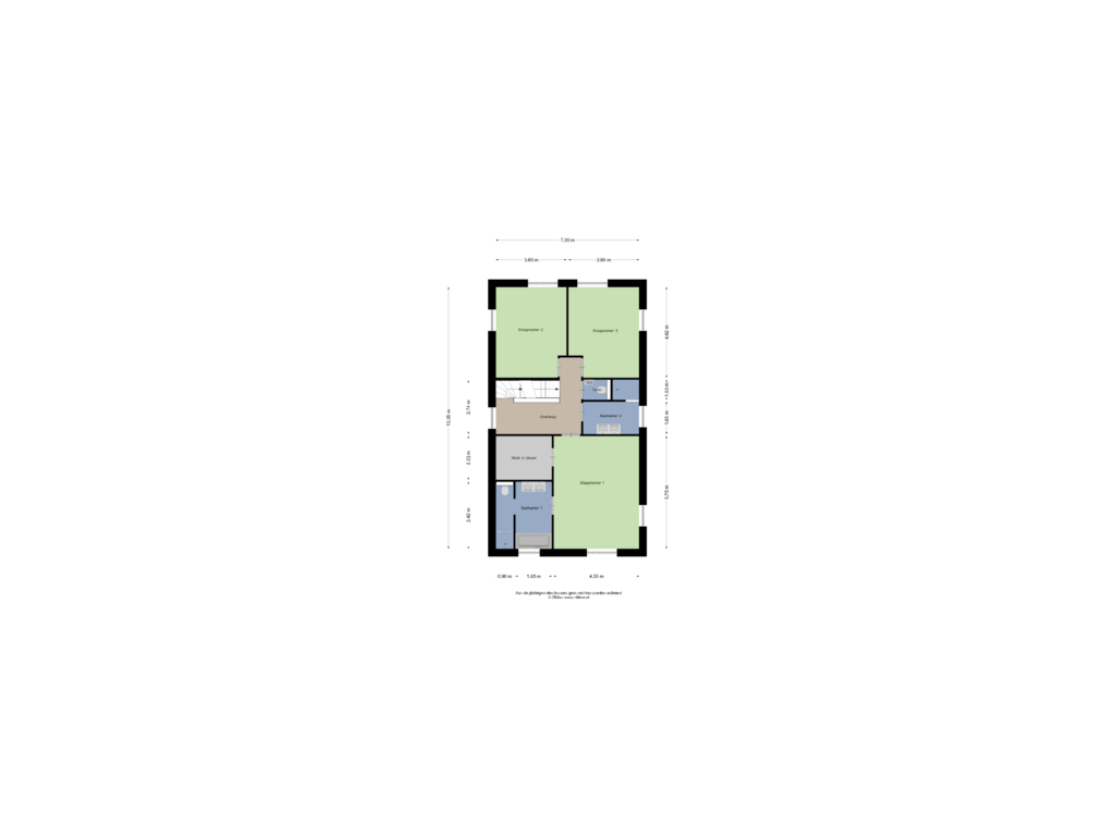 Bekijk plattegrond van Eerste Verdieping van Rustenburgertuin