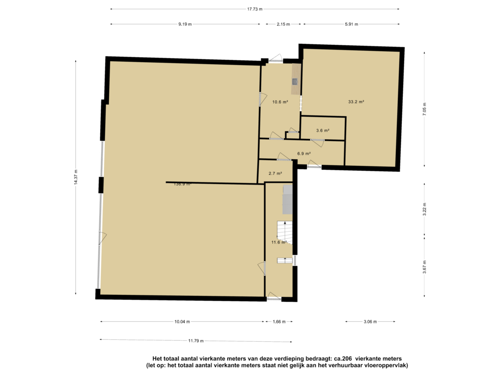 Bekijk plattegrond van BOG-BG van Runde NZ 95