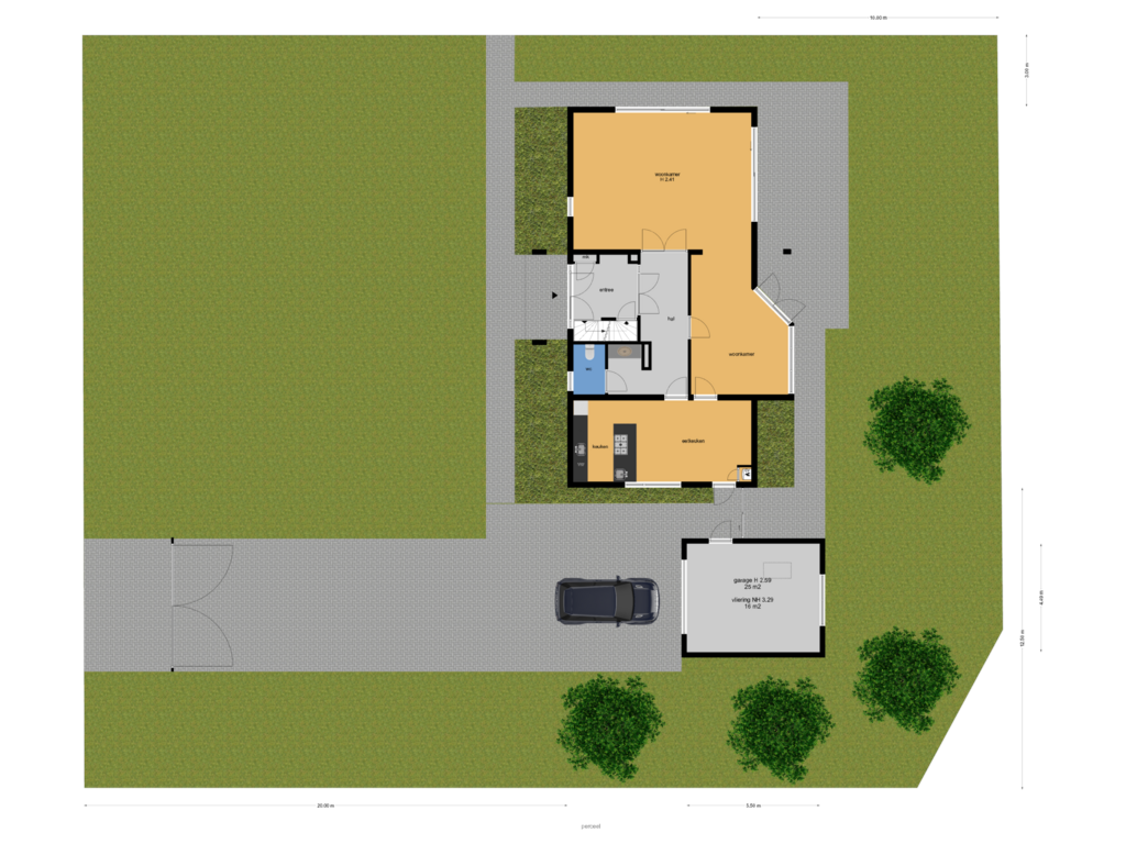 View floorplan of perceel of Deijlerweg 177