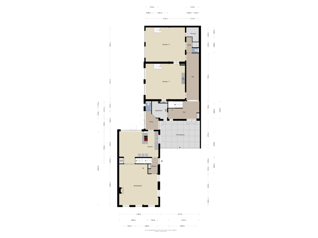 View floorplan of Begane grond of Burensedijk 39-41